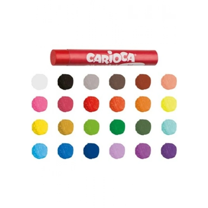 Carioca Yağlı Pastel Boya Kalemi 24Lü