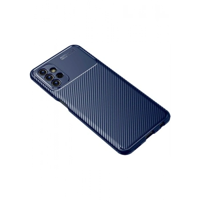 Case 4U A23 Uyumlu Kılıf Rugged Armor Karbon Desenli Lüx Negro Silikon Arka KapakSiyah