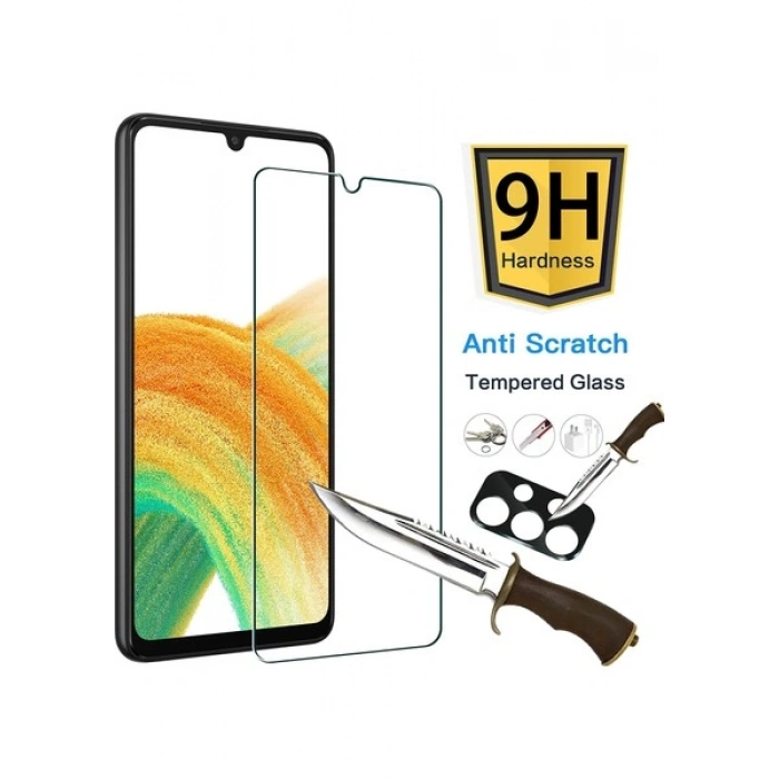 Case 4U A33 5G Uyumlu Tamperli Kırılmaz Cam Ekran Koruyucu