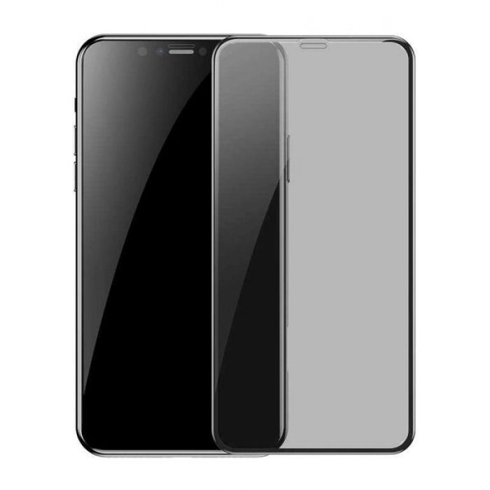 Case 4U Apple iPhone 11 Pro Max Ekran Koruyucu Temperli Kırılmaz Cam Privacy Davin 5D Hayalet Gizliklik Filtreli