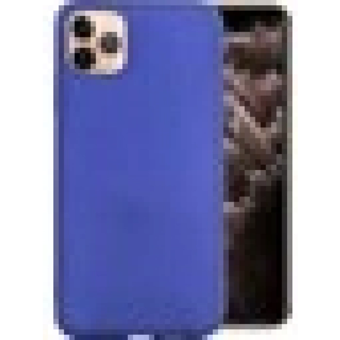 Case 4U Apple iPhone 11 Pro Max Kılıf Klasik Mat Renkli Yumuşak Premier Silikon Saks Mavi