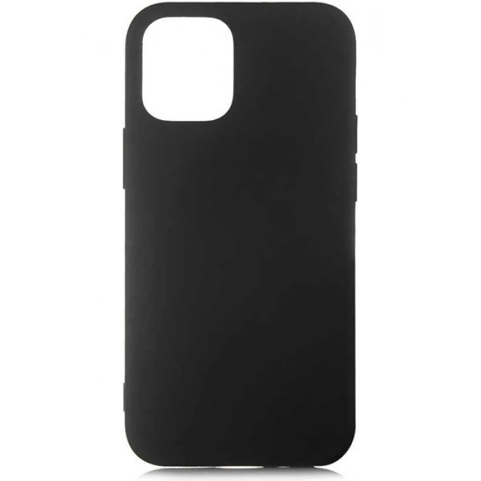 Case 4U Apple iPhone 12 Kılıf Içi Kadife Logosuz LSR Lansman Silinebilir Arka Kapak Siyah