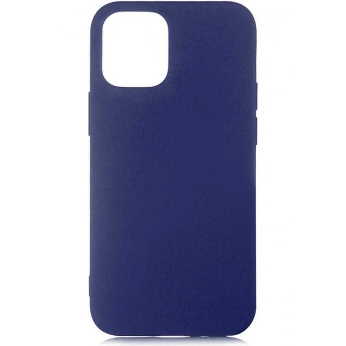 Case 4U Apple iPhone 12 Pro Kılıf Içi Kadife Logosuz LSR Lansman Silinebilir Arka Kapak Mavi