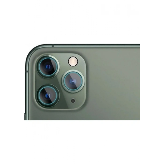 Case 4U Apple iPhone 12 Pro Max Kamera Lens Full Koruma Temperli Cam Şeffaf