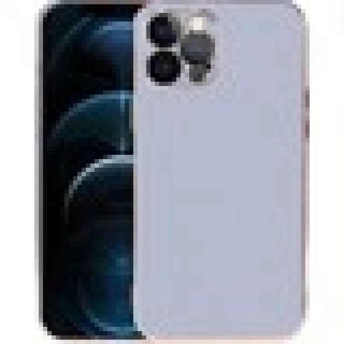 Case 4U Apple iPhone 12 Pro Max Kılıf Kamera Korumalı Altın Renkli Kenar Viyana Arka Kapak Saks Mavi