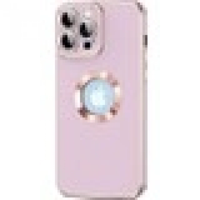 Case 4U Apple iPhone 12 Pro Max Kılıf Kamera Korumalı Parlak Kenarlı Altın Işlemeli Renkli Logo Gösteren Kongo Kapak Beyaz