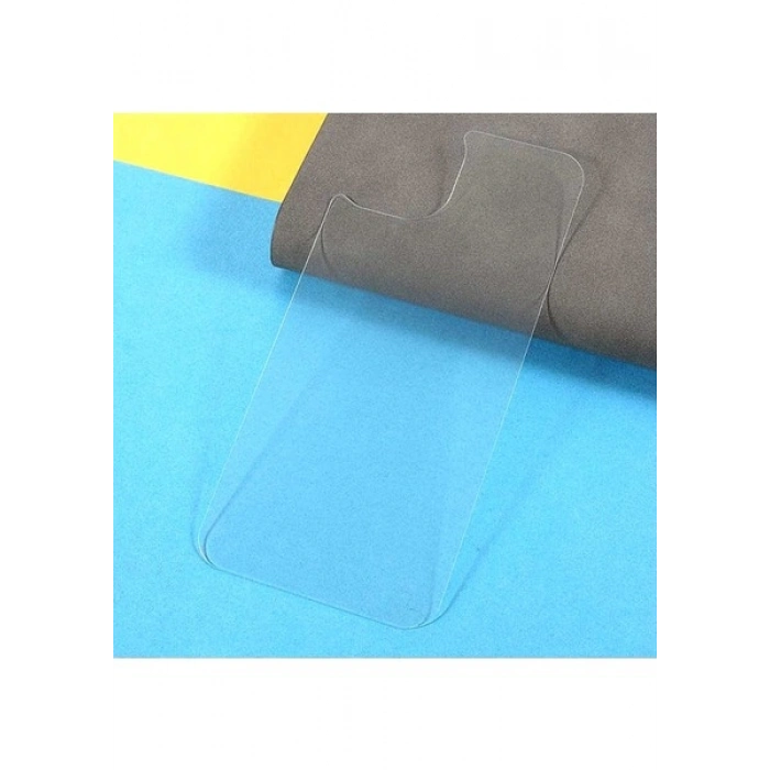 Case 4U Apple iPhone 13 9H Sert Temperli Cam Arka Koruyucu Şeffaf