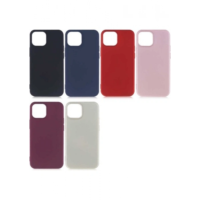 Case 4U Apple iPhone 13 Pro Kılıf Klasik Mat Renkli Yumuşak Premier Silikon Altın