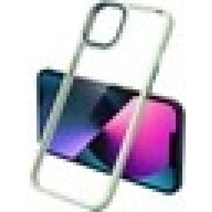 Case 4U Apple iPhone 13 Pro Kılıf Renkli Kenar Metal Kamera Çerçeveli Krom Arka Kapak Açık Yeşil