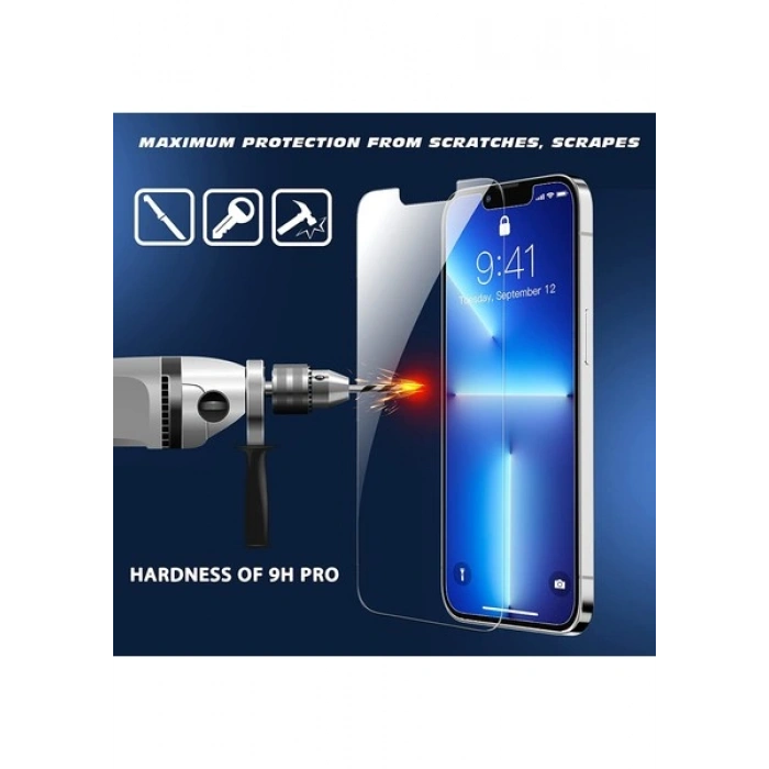 Case 4U Apple iPhone 13 Pro Max Esnek Kırılmaz Nano Cam Ekran Koruyucu