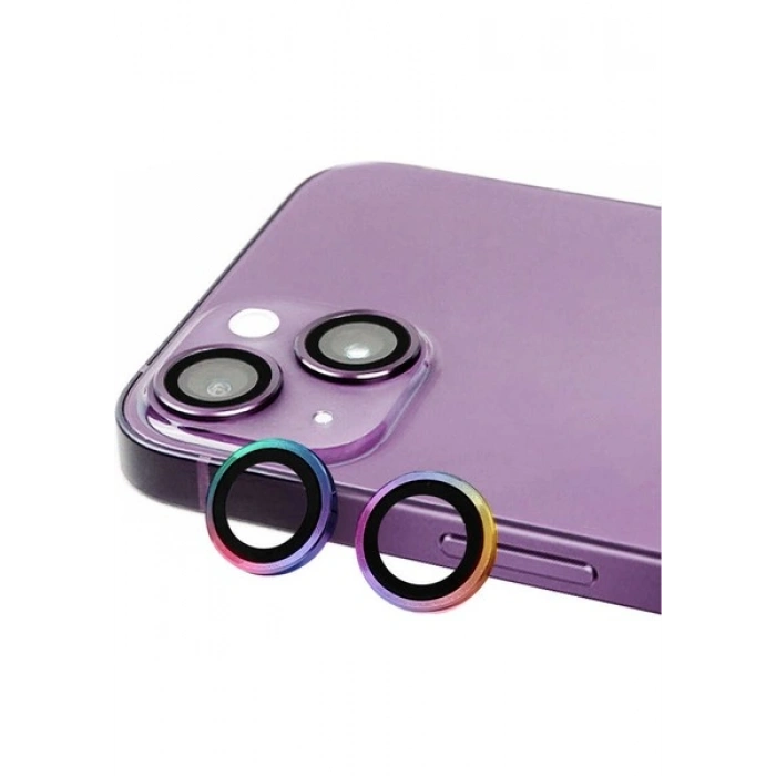 Case 4U Apple iPhone 14 Plus Kamera Lens Koruyucu 2 Parça CL-07 Renkli
