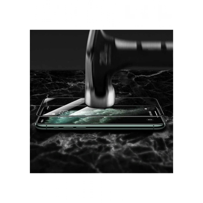 Case 4U Apple iPhone 14 Pro Ekran Koruyucu Kırılmaz Tam Ekran Davin Mat Seramik Siyah