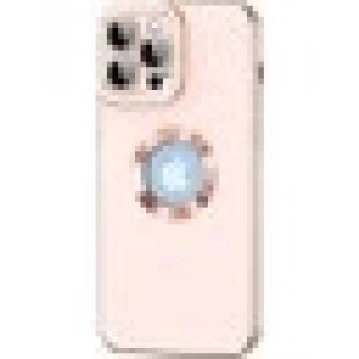 Case 4U Apple iPhone 14 Pro Max Kılıf Kamera Korumalı Parlak Kenarlı Altın Işlemeli Renkli Logo Gösteren Kongo Kapak Rose Gold