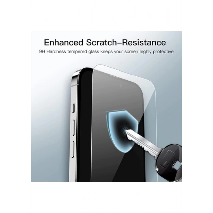 Case 4U Apple iPhone 14 Temperli Ekran Koruyucu Kırılmaz Cam Ekonomik 3lü Paket Şeffaf
