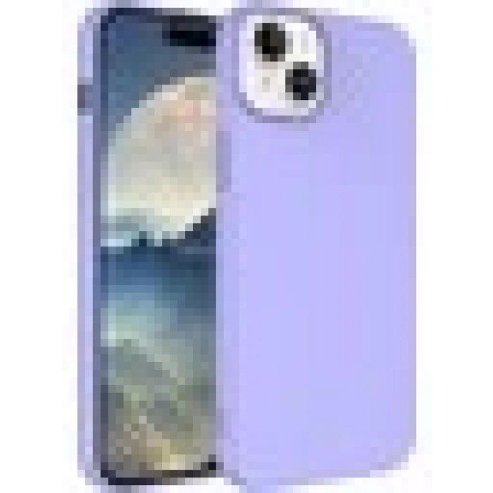 Case 4U Apple iPhone 15 Kılıf Içi Kadife Logosuz Lsr Lansman Silinebilir Arka Kapak Lila