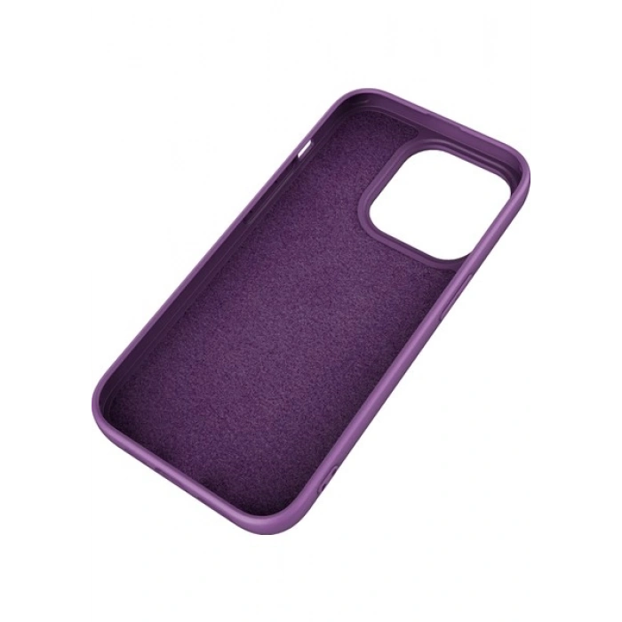 Case 4U Apple iPhone 15 Plus Kılıf Içi Kadife Logosuz Lsr Lansman Silinebilir Arka Kapak Derin Mor