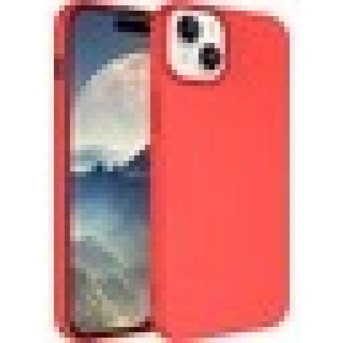 Case 4U Apple iPhone 15 Plus Kılıf Içi Kadife Logosuz Lsr Lansman Silinebilir Arka Kapak Kırmızı