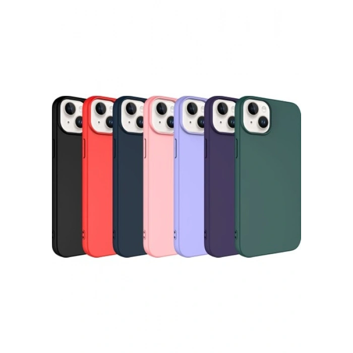 Case 4U Apple iPhone 15 Plus Kılıf Içi Kadife Logosuz Lsr Lansman Silinebilir Arka Kapak Lacivert