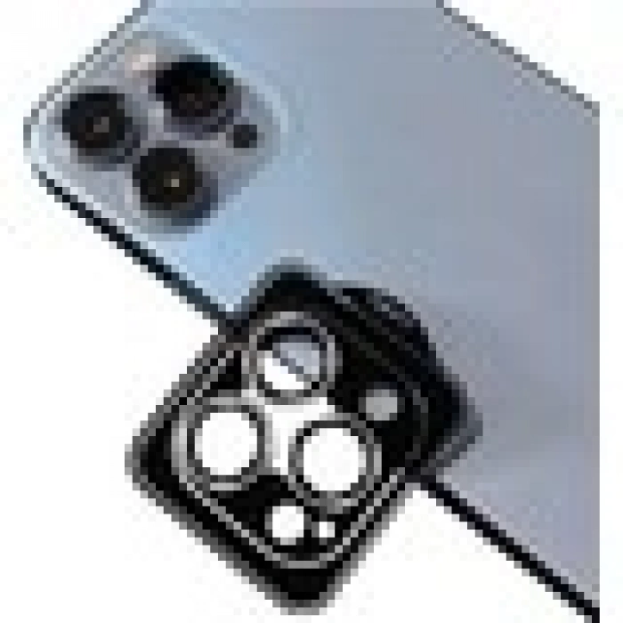 Case 4u Apple iPhone 15 Pro Max Takma Aparatlı Kamera Lens Koruyucu Safir Cl-11 Gümüş