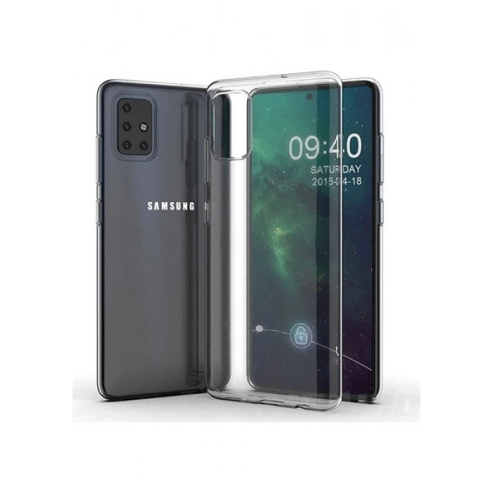 Case 4U Galaxy A51 Kılıf A+ Şeffaf Lüx Süper Yumuşak 0.3mm Ince Slim Silikon