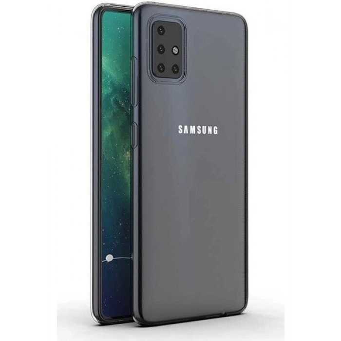 Case 4U Galaxy A51 Kılıf A+ Şeffaf Lüx Süper Yumuşak 0.3mm Ince Slim Silikon
