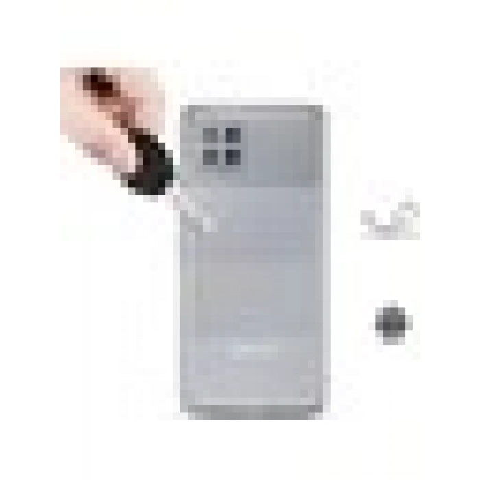 Case 4U Galaxy M22 Kılıf Süper Silikon Arka Kapak Şeffaf