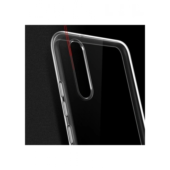 Case 4U Huawei P20 Kılıf A+ Şeffaf Lüx Süper Yumuşak 0.3mm Ince Slim Silikon Şeffaf