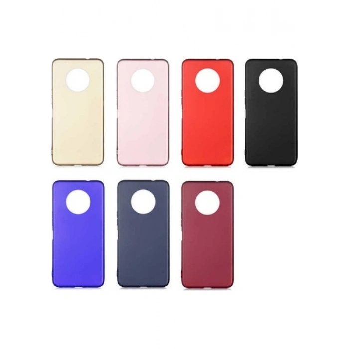 Case 4U Infinix Note 7 Kılıf Klasik Mat Silikon Lüks Arka Kapak Premier Siyah