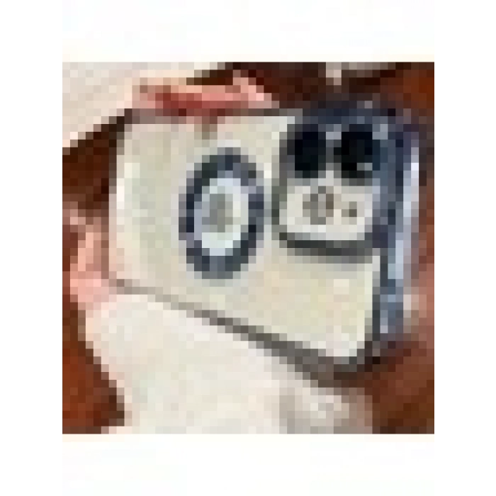 Case 4U iPhone 11 Kılıf Kamera Lens Korumalı Şeffaf Renkli Logo Gösteren Parlak Omega Kapak Açık Mavi