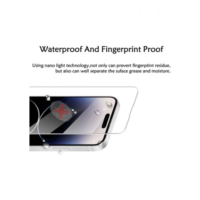 Case 4U iPhone 14 Pro Max Tamperli Kırılmaz Cam Ekran Koruyucu
