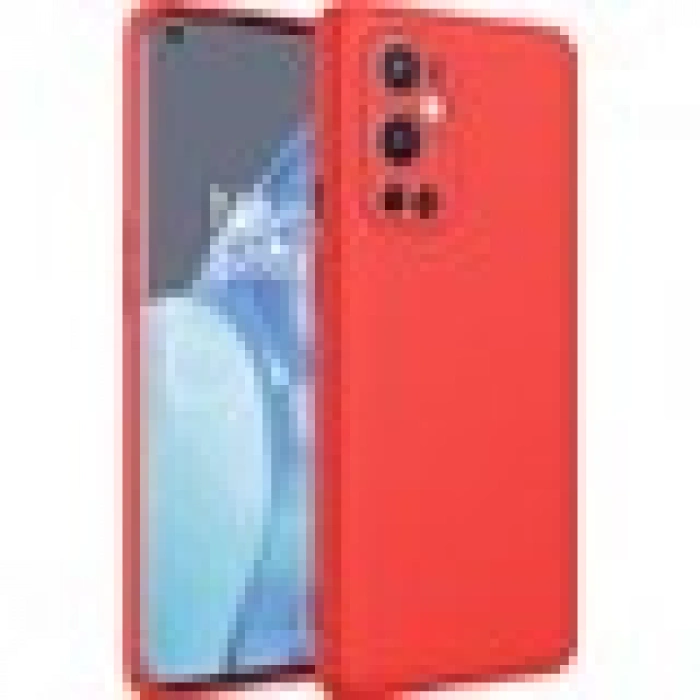 Case 4U One Plus 9 Pro Kılıf Kamera Korumalı Içi Kadife Logosuz Mara Lansman Silinebilir Arka Kapak Kırmızı