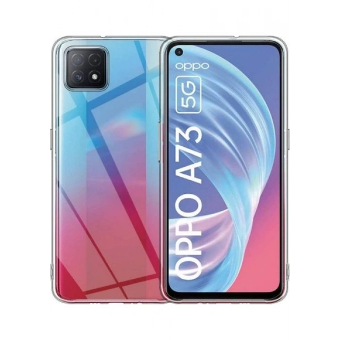 Case 4U Oppo A73 Kılıf A+ Şeffaf Lüx Süper Yumuşak 0.3mm Ince Slim Silikon