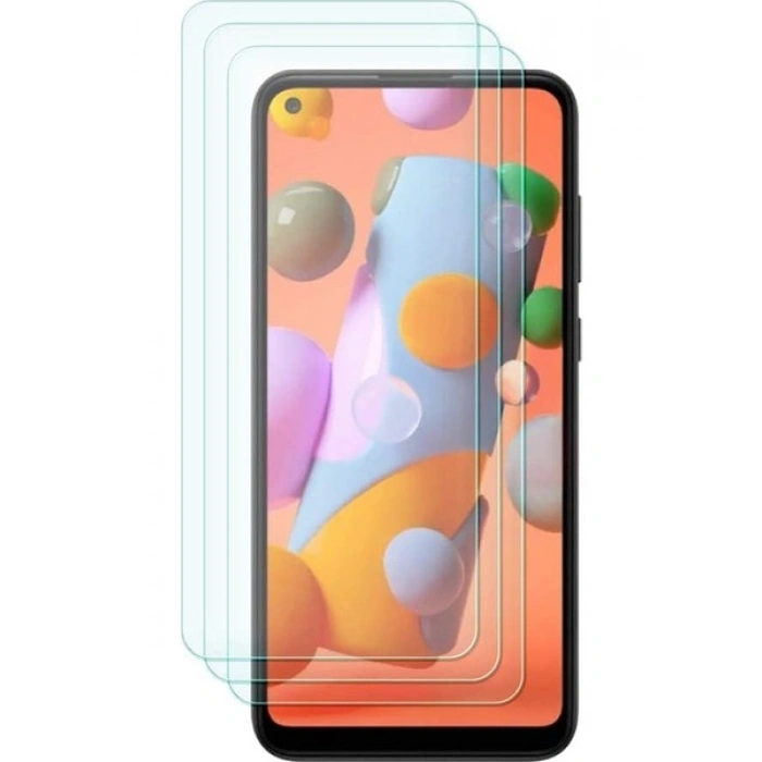 Case 4U Samsung Galaxy A11 Uyumlu Tamperli Kırılmaz Cam Ekran Koruyucu