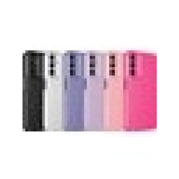 Case 4U Samsung Galaxy A14 Kılıf Kamera Korumalı Simli Lüks Koton Kapak Mor