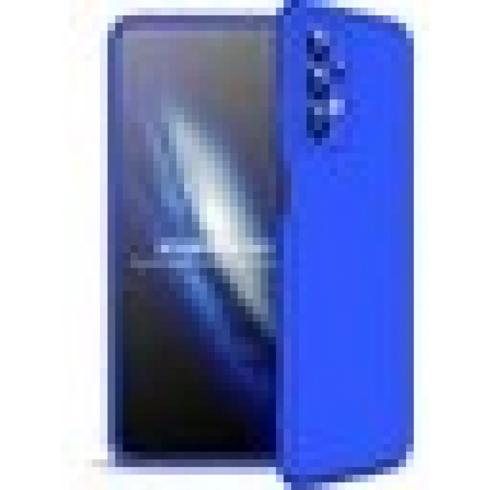 Case 4U Samsung Galaxy A23 Uyumlu Kılıf 3 Parçalı Tam Koruma Sert Mika Ays Kapak Mavi