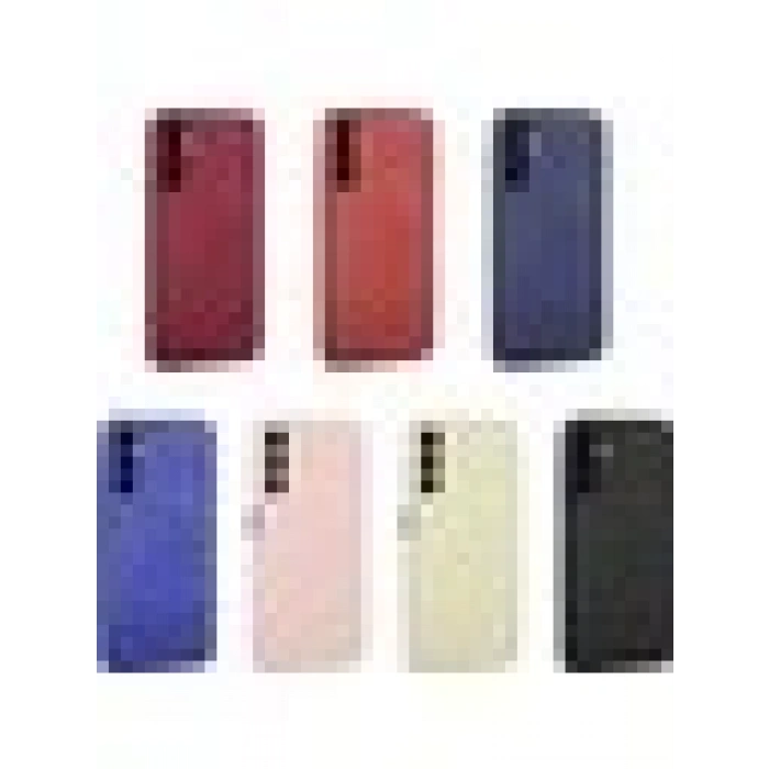Case 4U Samsung Galaxy A24 Kılıf Kamera Korumalı Klasik Mat Renkli Yumuşak Premier Silikon Mürdüm