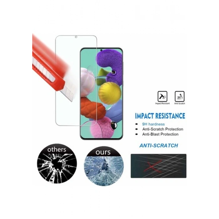 Case 4U Samsung Galaxy A71 Cam Ekran Koruyucu 9H Esnek Nano