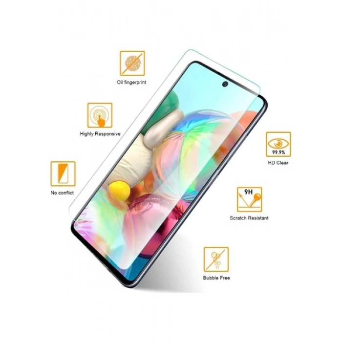Case 4U Samsung Galaxy A71 Cam Ekran Koruyucu 9H Esnek Nano