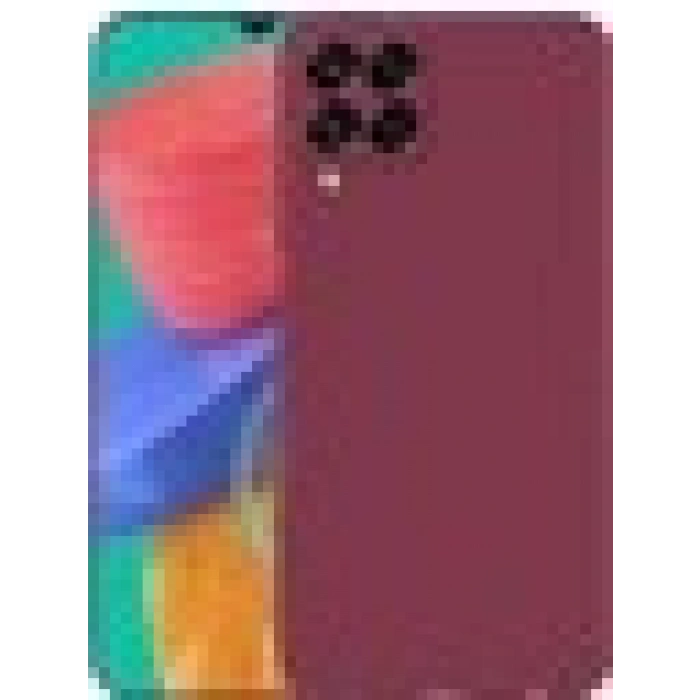 Case 4U Samsung Galaxy M33 Uyumlu Kılıf Klasik Mat Renkli Yumuşak Premier Silikon Mürdüm