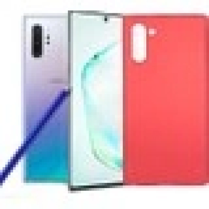 Case 4U Samsung Galaxy Note 10 Kılıf Klasik Mat Renkli Yumuşak Premier Silikon Siyah