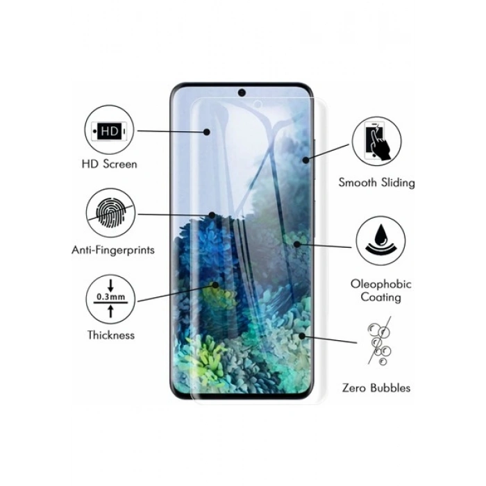 Case 4U Samsung Galaxy S20 Esnek Kırılmaz Nano Cam Ekran Koruyucu