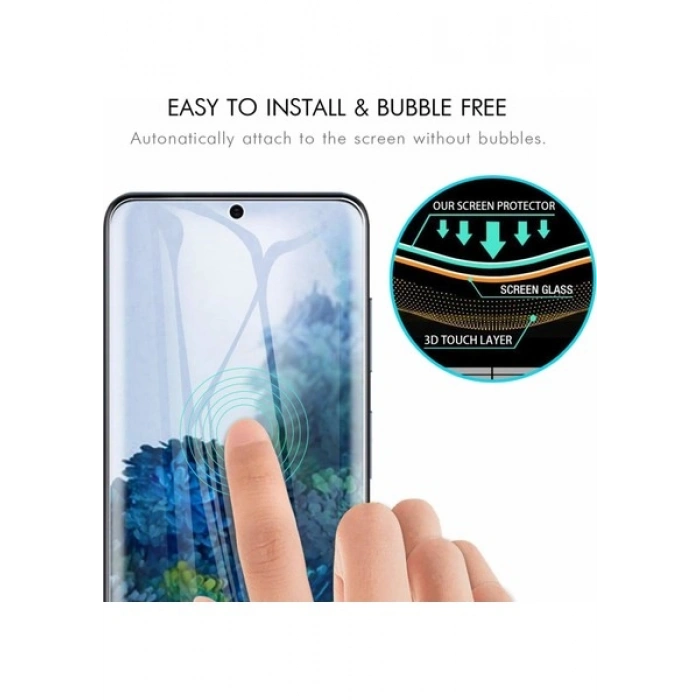 Case 4U Samsung Galaxy S20 Esnek Kırılmaz Nano Cam Ekran Koruyucu