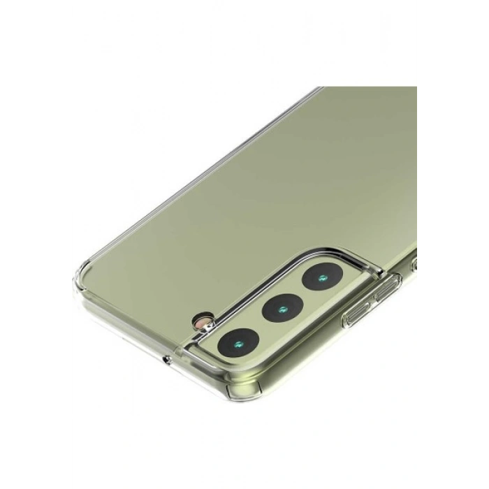 Case 4U Samsung Galaxy S22 Uyumlu Kılıf Şeffaf Sert Sararmaz Coss Kapak