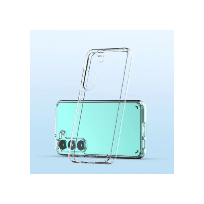 Case 4U Samsung Galaxy S23 Plus Kılıf Şeffaf Sert Sararmaz Coss Kapak Şeffaf