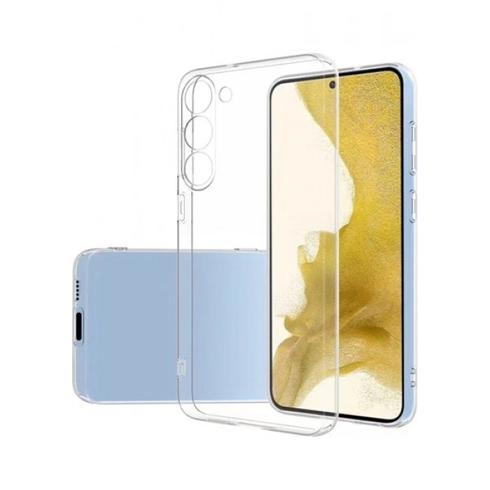 Case 4U Samsung Galaxy S23 Plus Uyumlu Kılıf Kamera Korumalı Yumuşak Şeffaf Ince Süper Silikon
