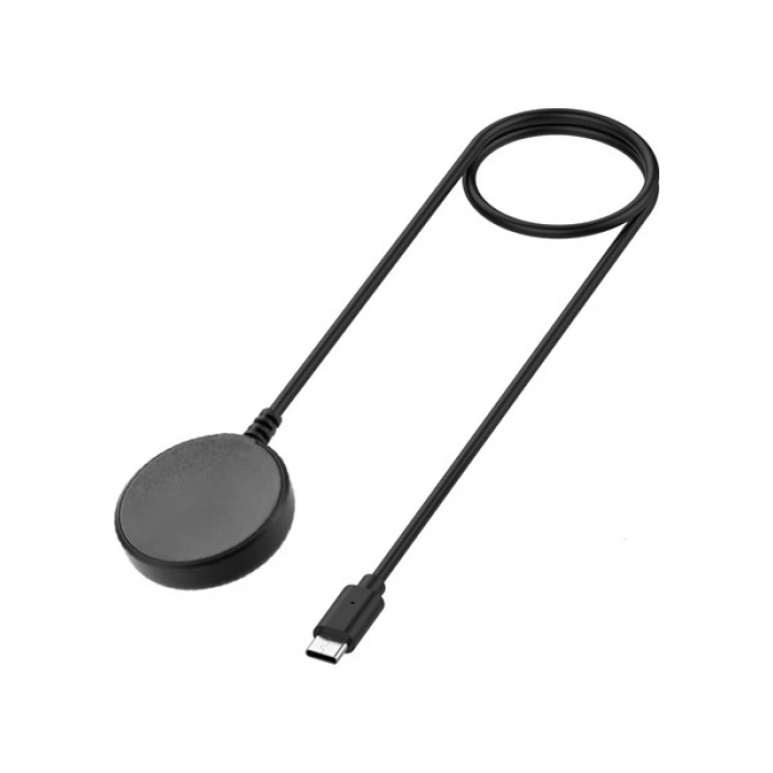 Case 4U Samsung Galaxy Watch 5 (44mm) / Galaxy Watch 5 Pro Type-C Akıllı Saat Şarj Kablosu Siyah