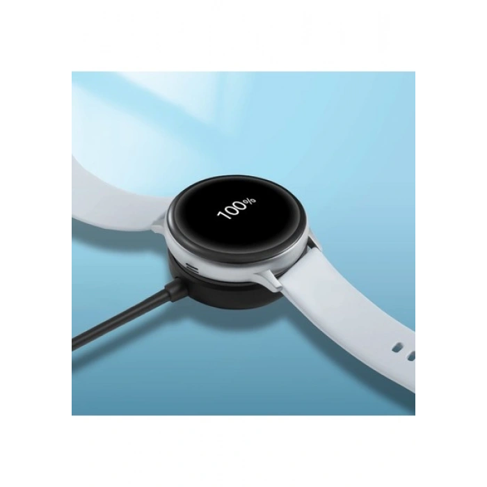 Case 4U Samsung Galaxy Watch 5 (44mm) / Galaxy Watch 5 Pro Type-C Akıllı Saat Şarj Kablosu Siyah