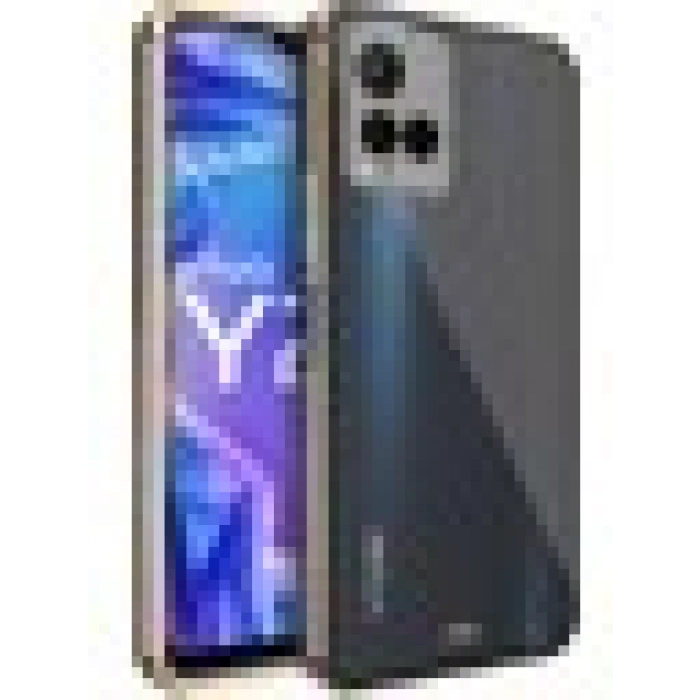 Case 4U Vivo Y33S Kılıf Kamera Korumalı Pastel Renk Voit Clear Kapak Siyah