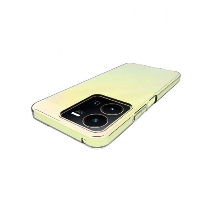 Case 4U Vivo Y35 Kılıf Kamera Korumalı Yumuşak Şeffaf Ince Süper Silikon