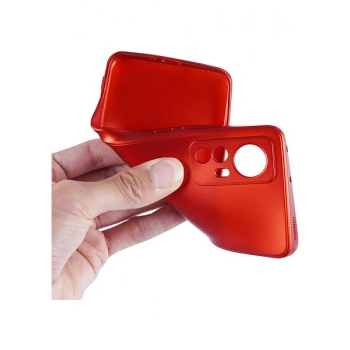 Case 4U Xiaomi Mi 12 Kılıf Klasik Mat Renkli Yumuşak Premier Silikon Altın